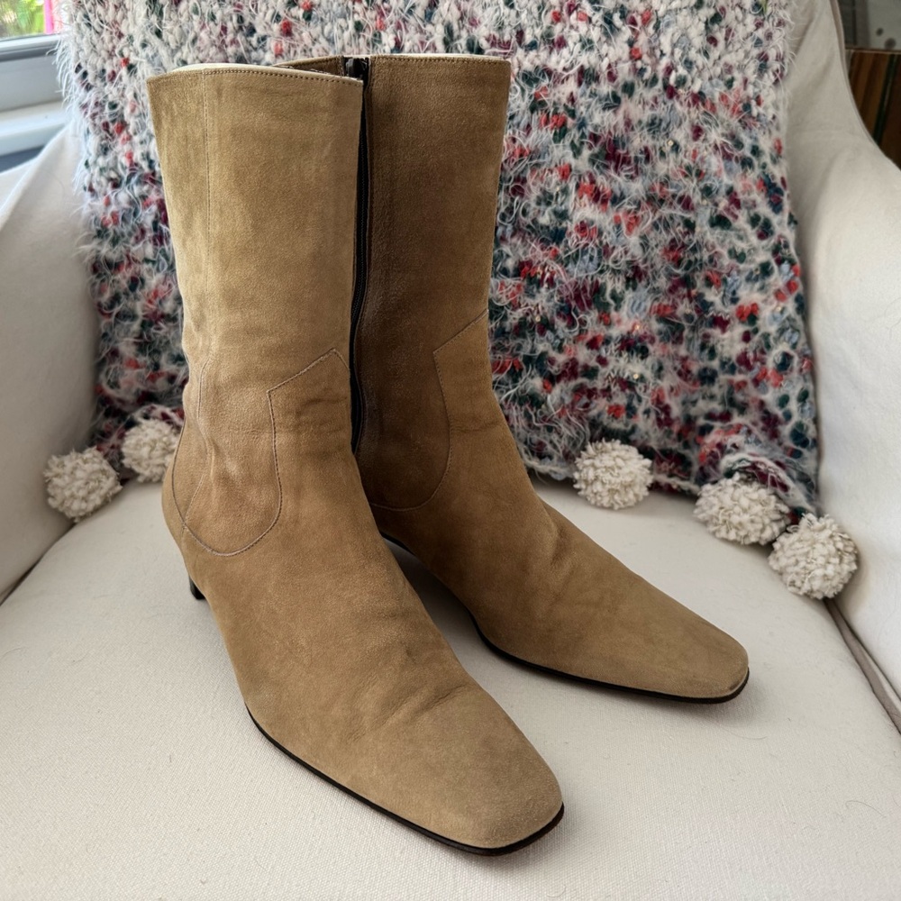 Cole Hann Elegant Tan Suede Women's Boots